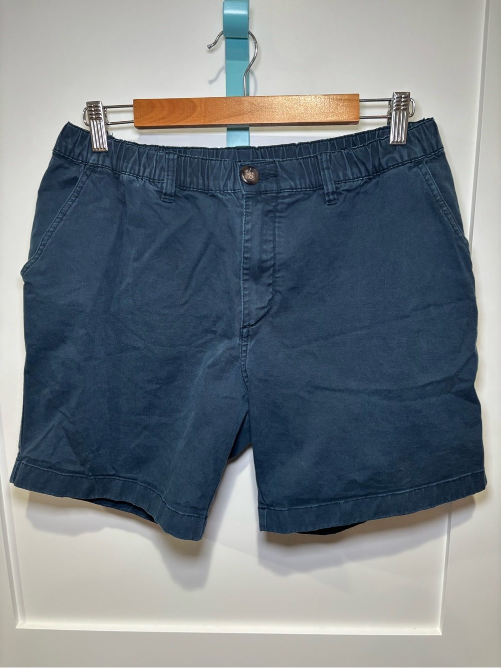 Chubbies 7” Shorts Men’s L Navy Blue Regular Fit Preppy Golf Chino Casual
